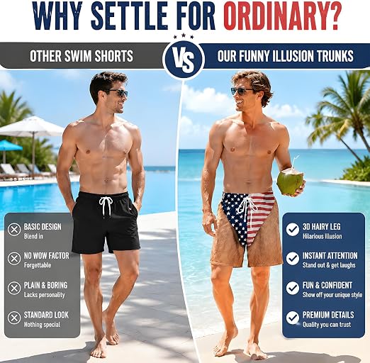 Patriot Cheeks™ Swim Trunks