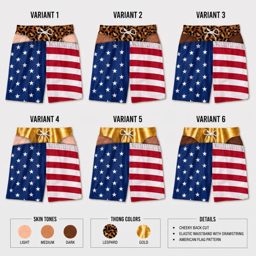 Patriot Cheeks™ Swim Trunks